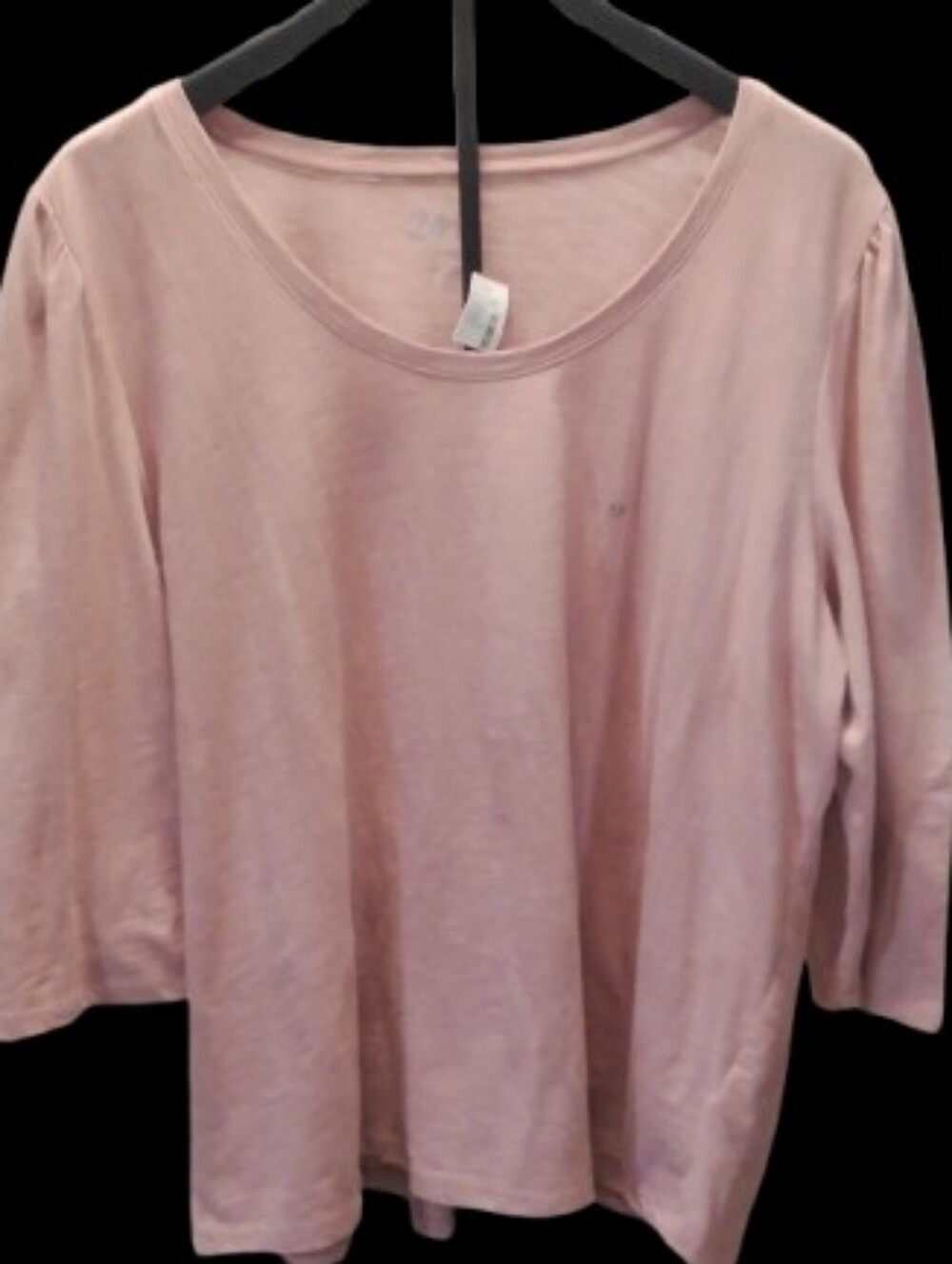 Maurices Women's Long Sleeve Scoop Neck Top - Pale Pink